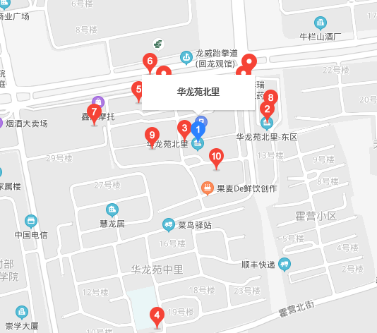 華龍?jiān)繁崩?></p><p>昌平 霍營 回龍觀東大街地鐵站東行500米路南</p>
</ul></div>
<div id=