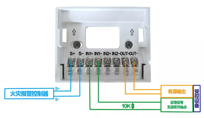 J-SCM45A(J-SCM45)型輸入/輸出模塊有源輸出的現(xiàn)場(chǎng)接線圖